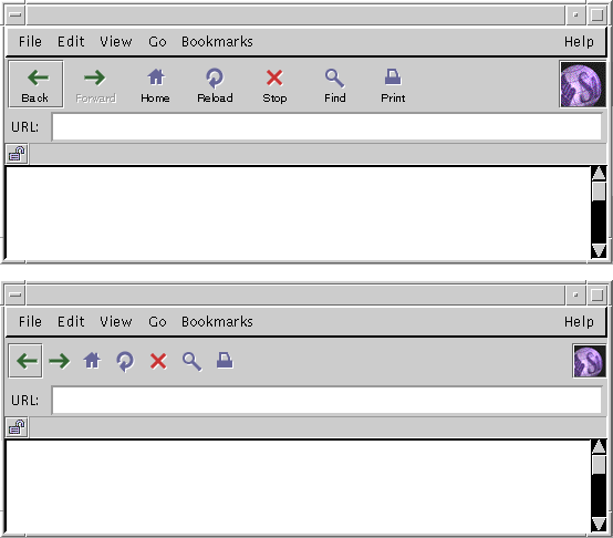 Toolbar icons